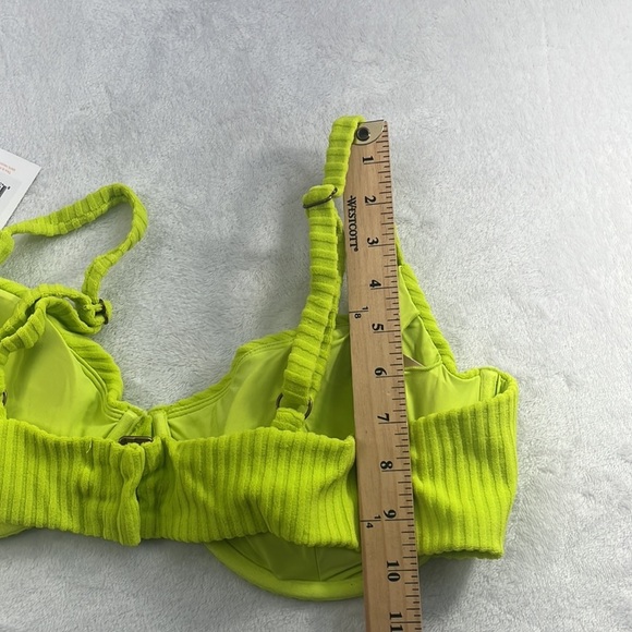 NWT Andie M, XXXL Lime Green The Bermuda Top Terry‎ Cloth Bikini Top NELM - Picture 12 of 16